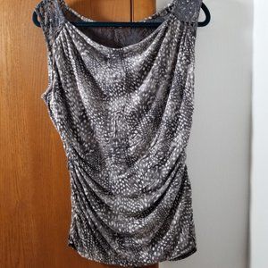 XL grey and white Maurices tank top